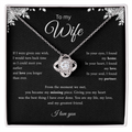 To My Wife Necklace with Message Card