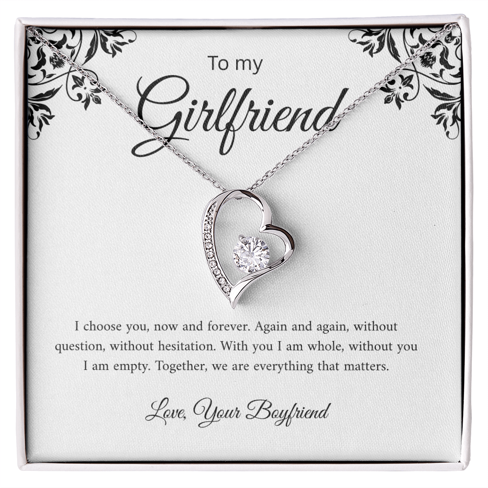 To my Girlfriend necklace