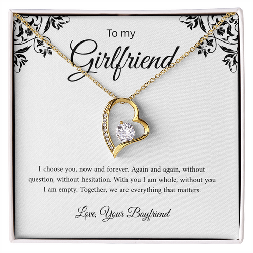 To my Girlfriend necklace
